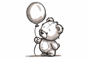 Teddy Bear Embroidery Design