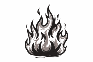 Tribal Fire Embroidery Design