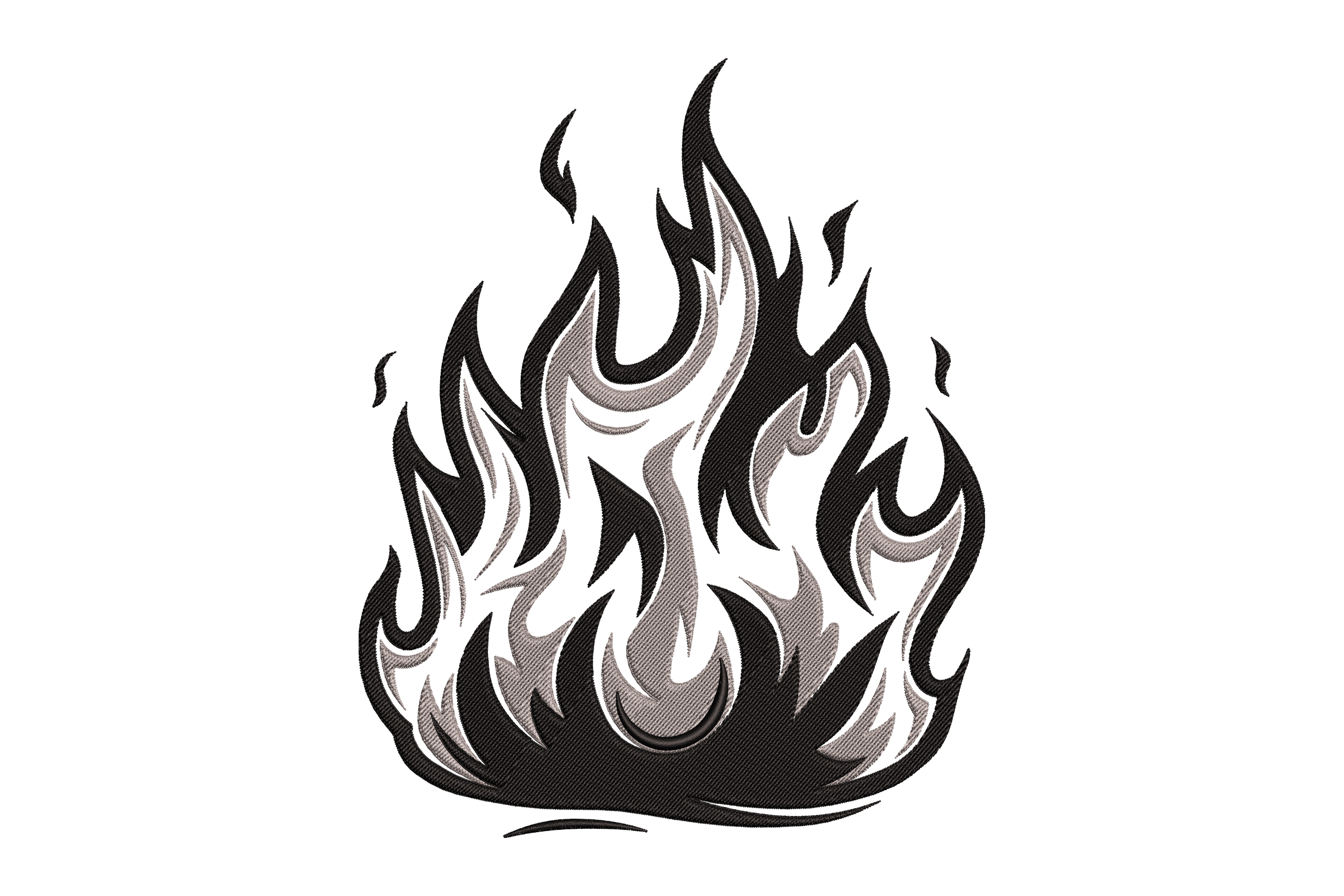 Tribal Fire Embroidery Design