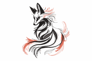 Tribal Fox Embroidery Design