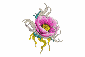 Wild Bloom Embroidery Design