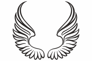 Angel Wings Embroidery Design