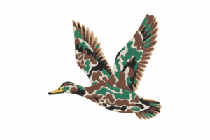 Camo Duck Embroidery Design