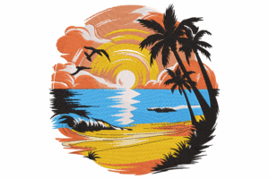 Cheesy Pepperoni Pizza Slice Embroidery Design