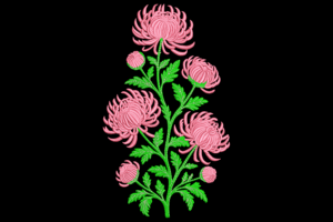 Chrysanthemum Flower Embroidery Design
