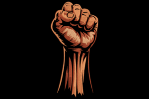 Clenched Fist Embroidery Design