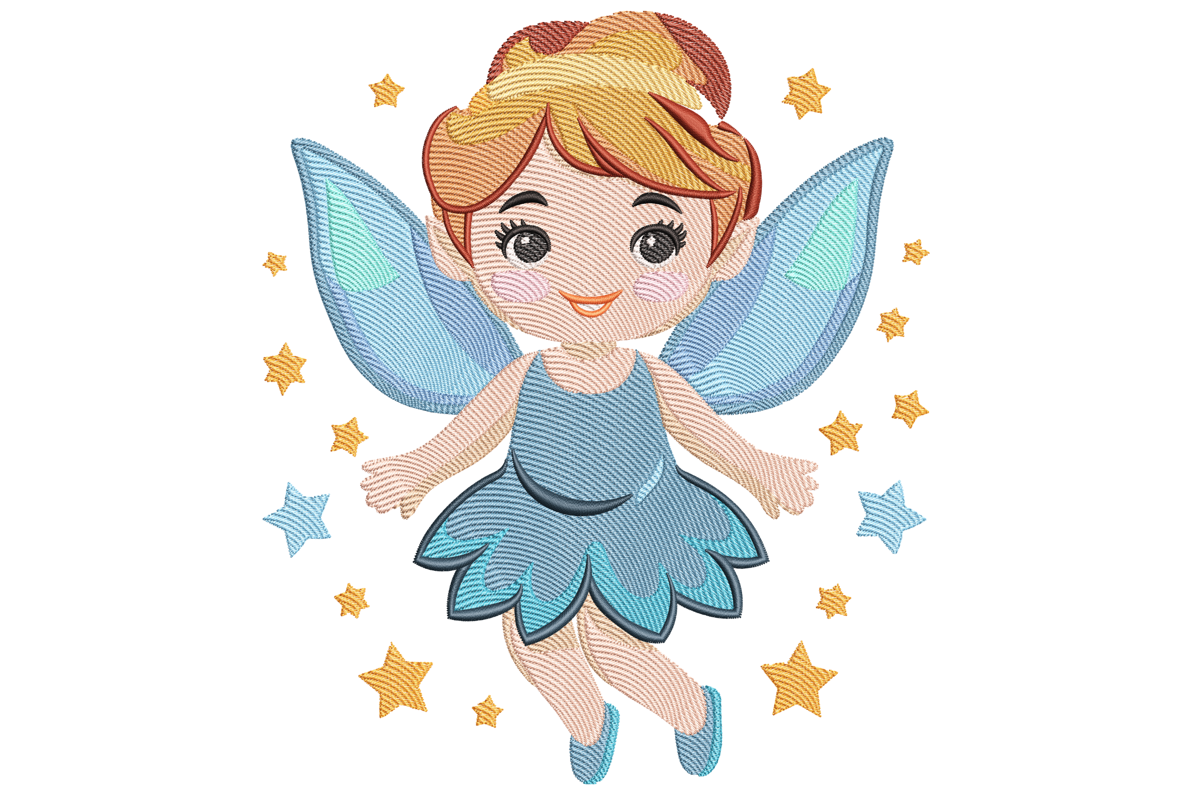 Free Cute Magical Fairy Embroidery Design