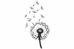 Dandelion Flower Embroidery Design
