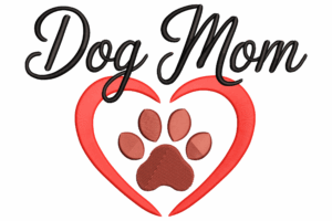 Dog Mom Embroidery Design