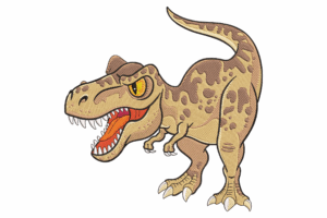 Ferocious T-Rex Embroidery Design