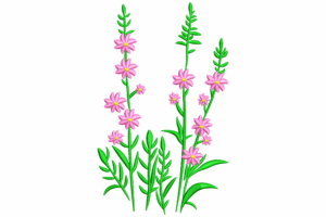Greenery Wildflower Garden Embroidery Design