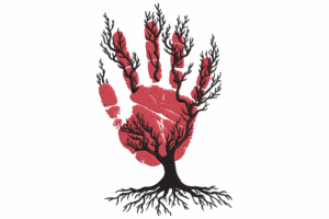 Handprint Tree Embroidery Design