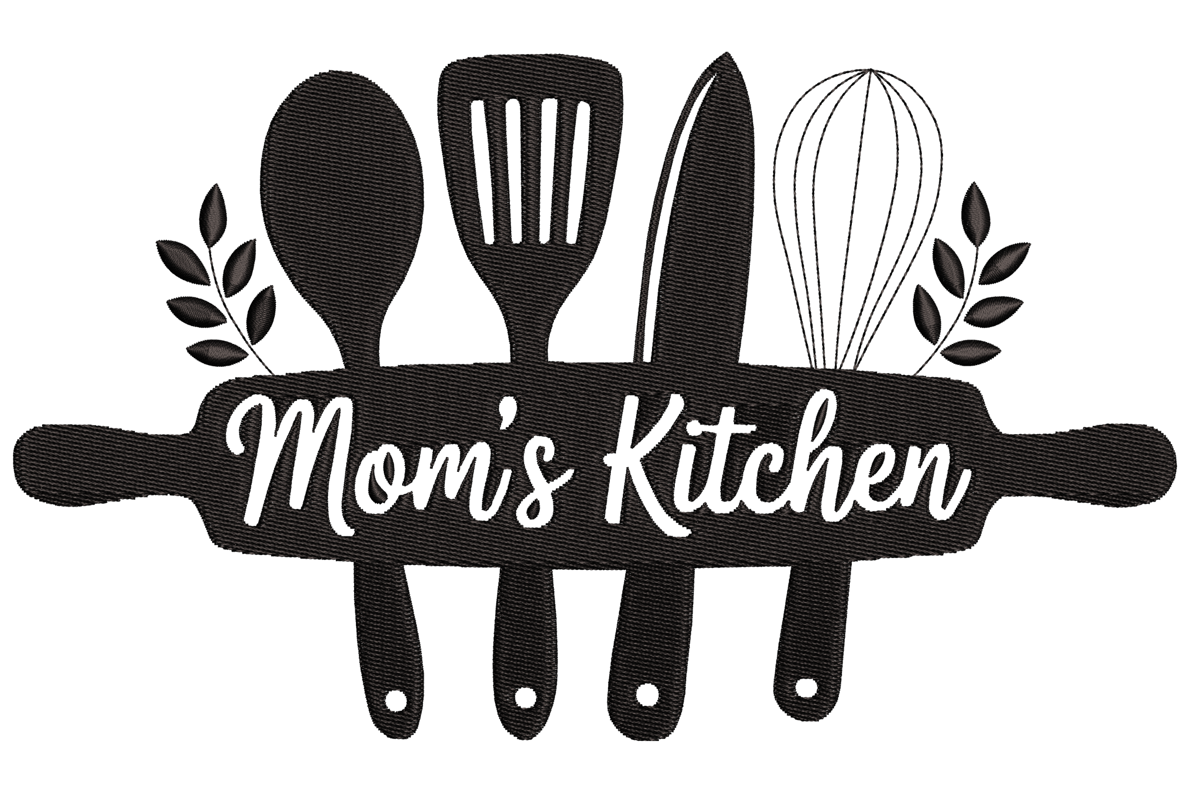 Mom's Kitchen Embroidery Design