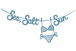 Sea Salt Sun Embroidery Design