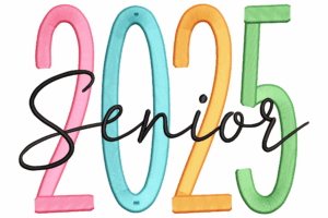 Senior 2025 Embroidery Design