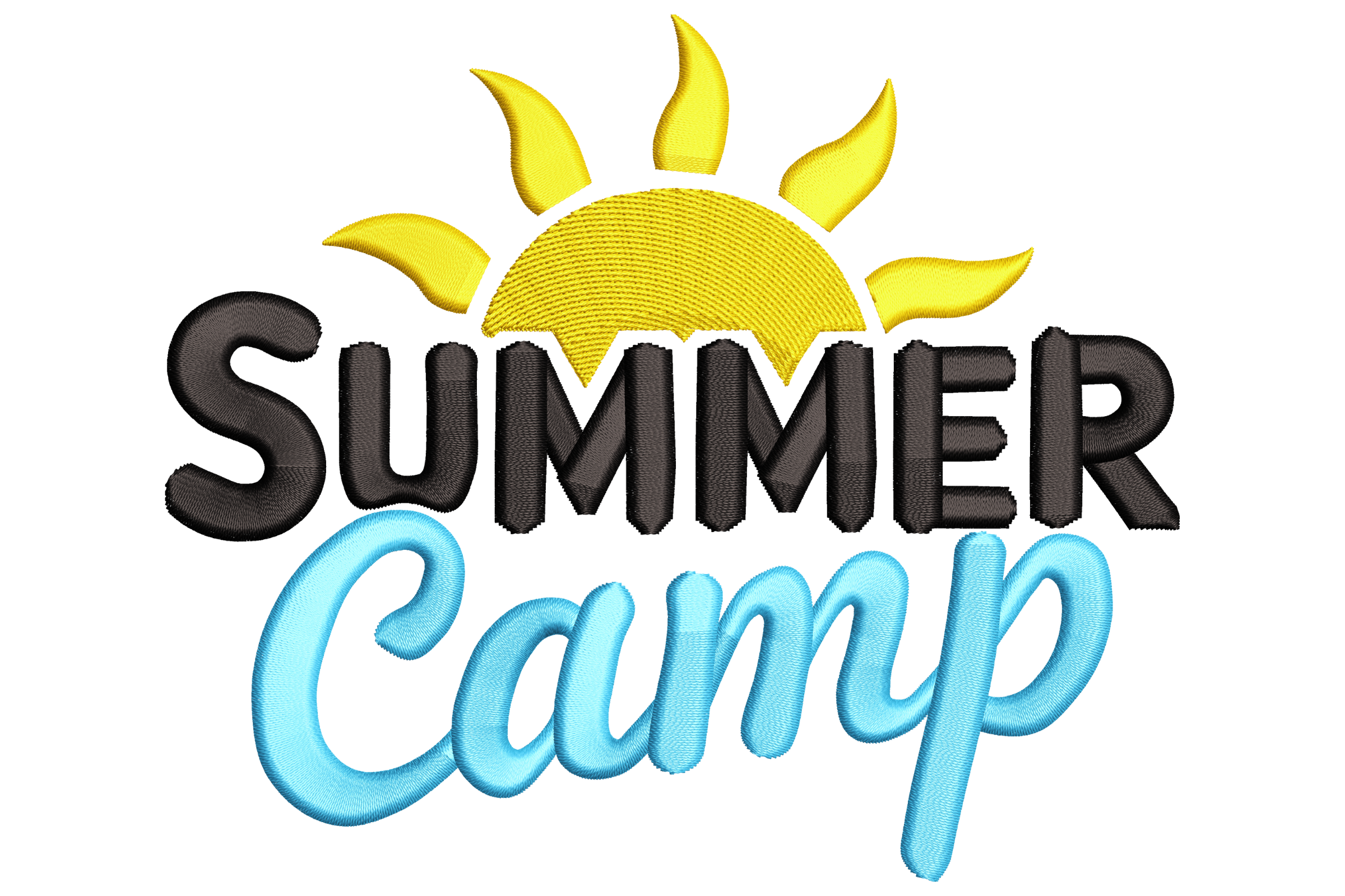 Summer Camp Embroidery Design