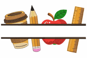 Teacher Essentials Embroidery Design