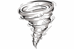 Tornado Swirl Embroidery Design