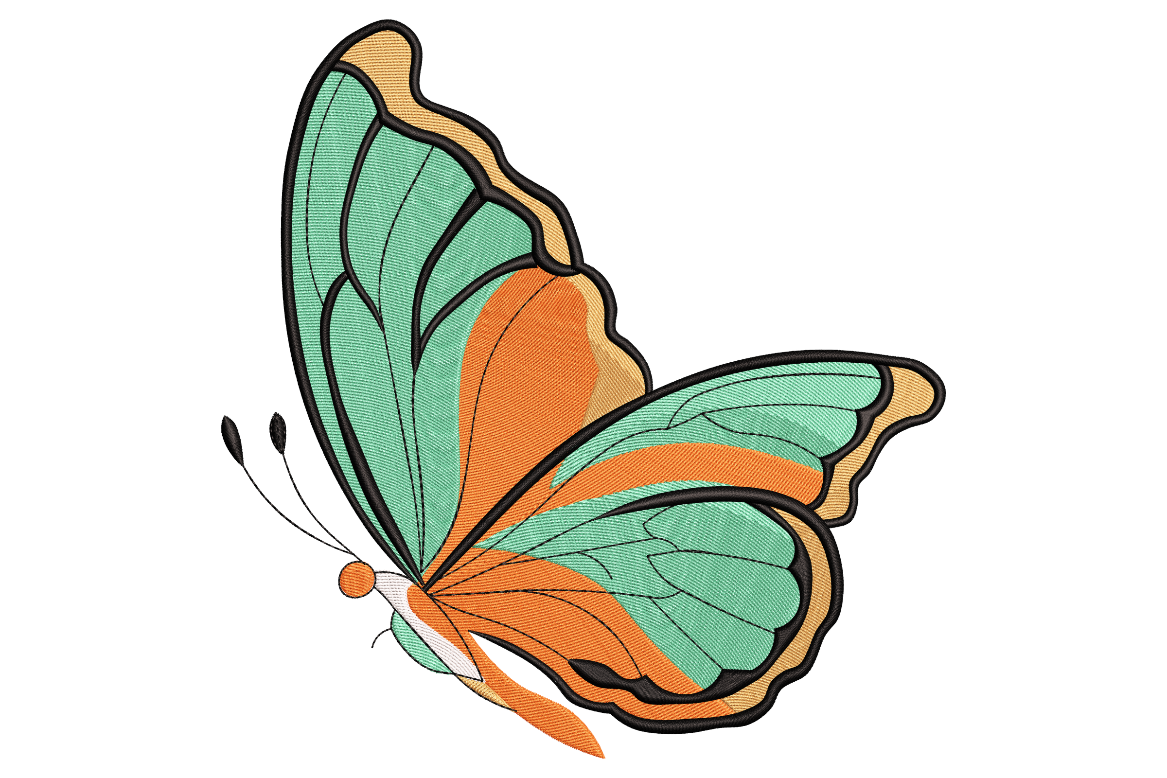 Free Vibrant Butterfly Machine Embroidery Design