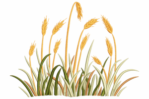 Wheat Grass Embroidery Design