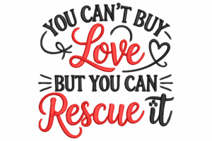 You Can’t Buy Love Embroidery Design