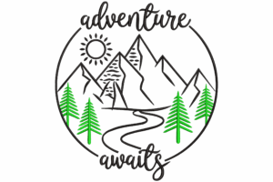 Adventure Awaits Embroidery Design