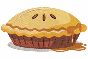 Delicious Pie Embroidery Design