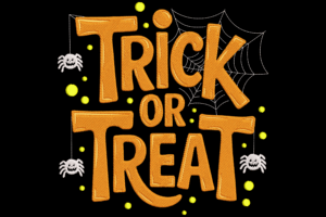 Elegant Trick or Treat Halloween Embroidery Design