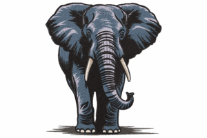 Elephant Machine Embroidery Design