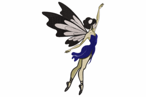Flying Fairy Embroidery Design