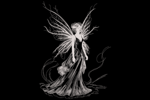Mystical Fairy Woman Embroidery Design