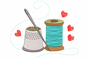 Sewing Love Embroidery Design