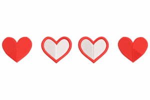 Valentine Heart Border Embroidery Design
