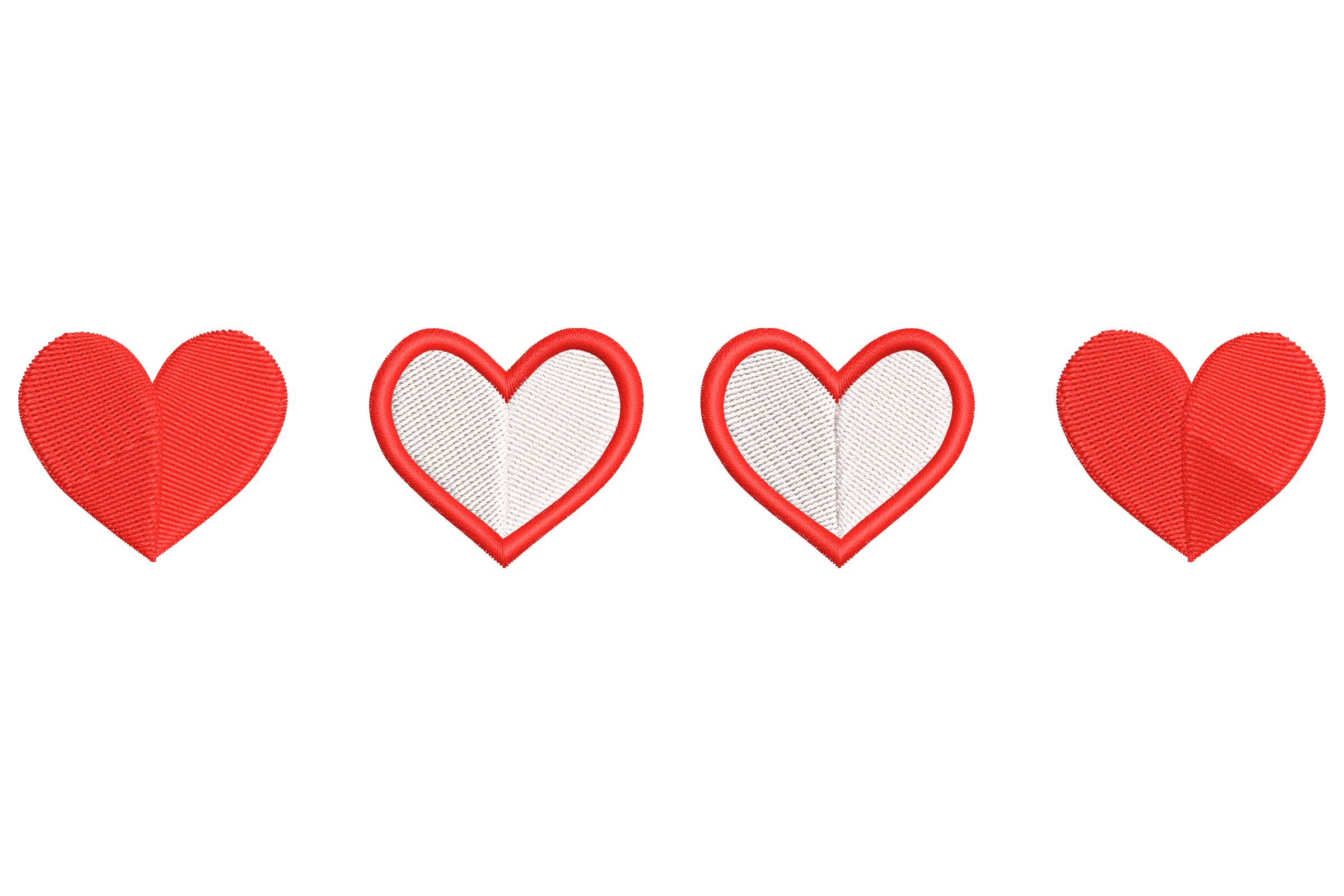 Valentine Heart Border Embroidery Design