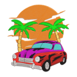 Travel & Season Embroidery Design