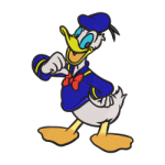 Donald Duck Embroidery Design