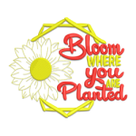 Outdoor Quotes Embroidery Design