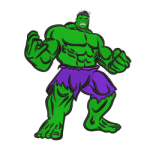 Hulk Embroidery Design