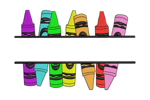 Free Crayon Border Embroidery Design