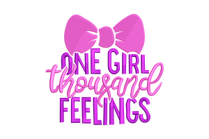 Free One Girl Thousand Feelings Embroidery Design