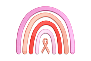 Pink Ribbon Rainbow Machine Embroidery Design