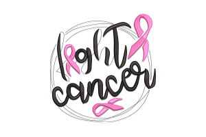 Free Fight Cancer Ribbon Embroidery Design