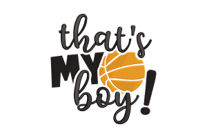 Free That's My Boy! Machine Embroidery Design