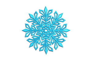 Elegant Snowflake Machine Embroidery Design