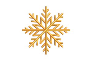 Free Golden Glow Snowflake Embroidery Design