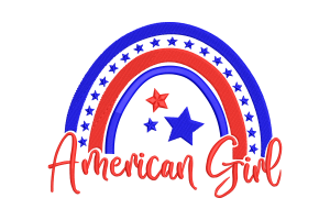 American Girl Embroidery Design