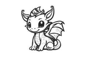 Baby Dragon Embroidery Design