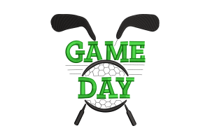 Game Day Golf Embroidery Design