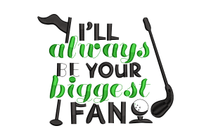 Golf Enthusiast Embroidery Design