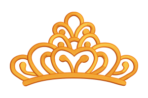Elegant Crown Embroidery Design